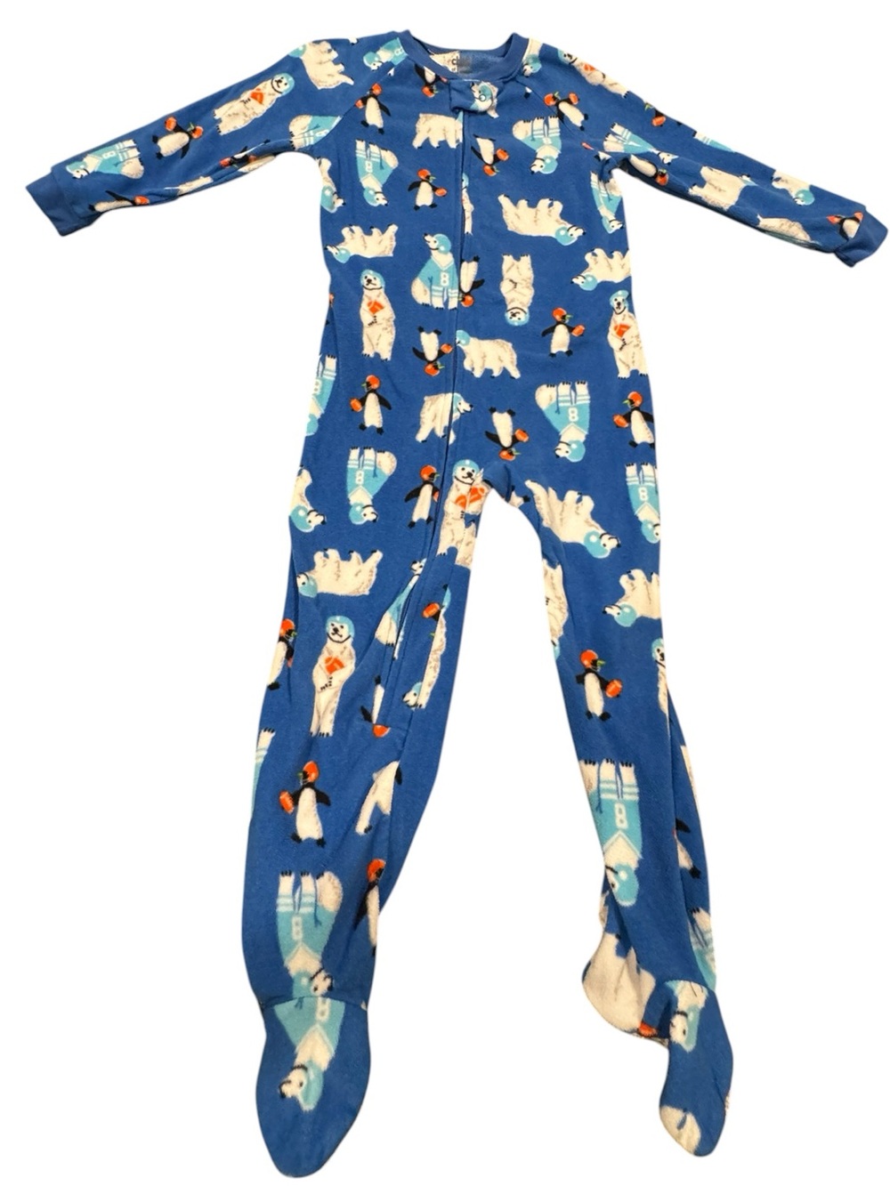 Child of Mine by Carter’s Bear & Penguin Playing Football Fleece Pajama
